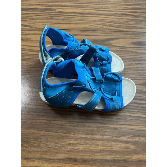 Blue Velcro sandals U.S. size 4.5, EU size 35 - Picture 2 of 7